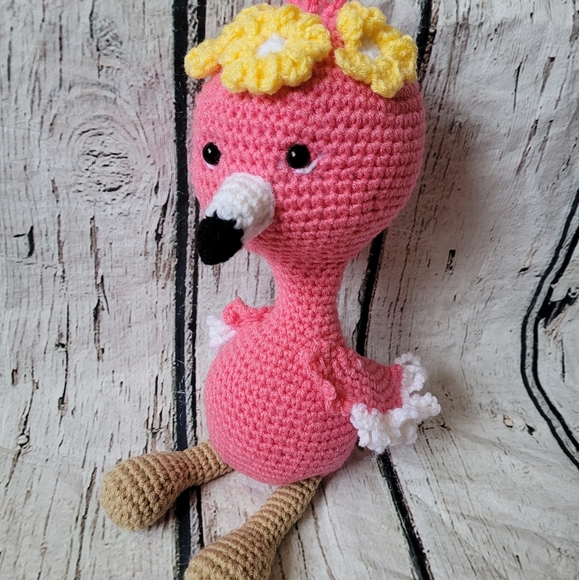 New Crochet Flamingo Doll - Picture 12 of 16